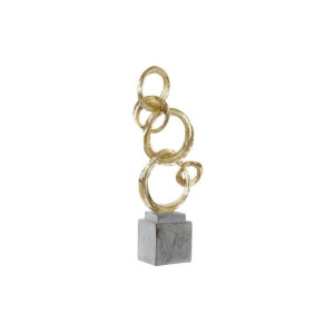 Figurka Dekoracyjna DKD Home Decor 16 x 8 x 40 cm Szary Złoty