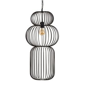 Lampa Sufitowa 34 x 34 x 70 cm Czarny Żelazo