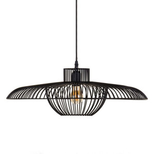 Lampa Sufitowa 56 x 56 x 18,5 cm Czarny Żelazo