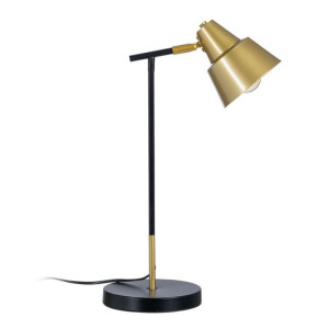 Lampa stołowa 31 x 31 x 52 cm Czarny Złoty Metal