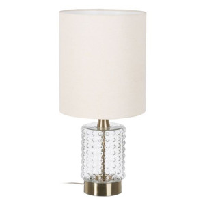 Lampa stołowa 16 x 16 x 36 cm Szkło Metal