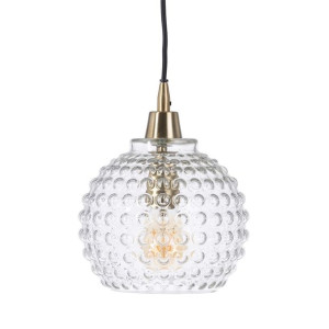 Lampa Sufitowa Szkło Metal 20 x 20 x 25 cm