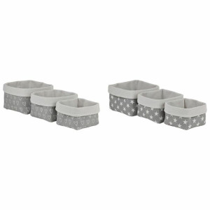 zestaw koszyków DKD Home Decor 23 x 23 x 16 cm Miękka Pianka EVA (2 Sztuk)