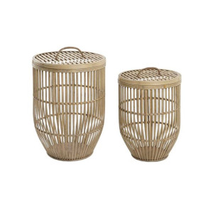 zestaw koszyków DKD Home Decor Bambus (40 x 40 x 61 cm)
