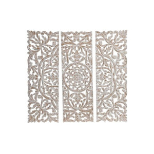 Dekoracja ścienna DKD Home Decor Biały Drewno MDF (30 x 2 x 90 cm)