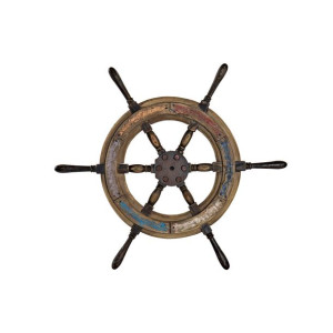 Dekoracja ścienna DKD Home Decor Drewno Ster (60 x 3,5 x 60 cm)