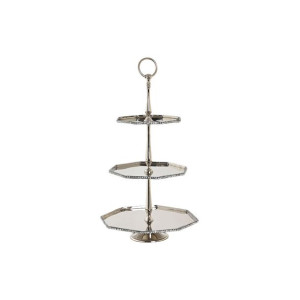 Dekoracja na Stół DKD Home Decor Srebrzysty Aluminium (28 x 28 x 47 cm)