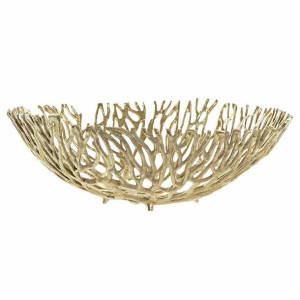 Dekoracja na Stół DKD Home Decor Koral Aluminium (41 x 41 x 14 cm)