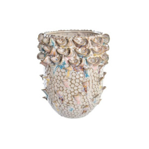 Wazon DKD Home Decor 17 x 17 x 19 cm Porcelana Brązowy Śródziemnomorski