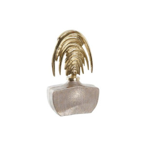 Wazon DKD Home Decor Szkło Beżowy Złoty Aluminium (33 x 15 x 58 cm)