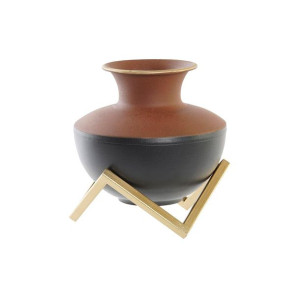 Wazon DKD Home Decor Metal Wielokolorowy Nowoczesny 17 x 16 x 17 cm