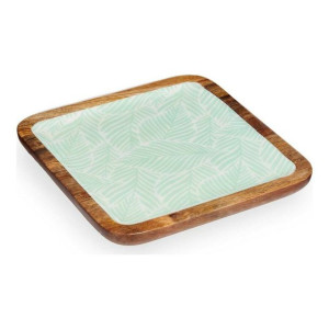 Dekoracja na Stół Liść roślin Drewno Poliuretan (25 x 25 cm)