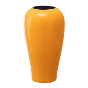 Wazon Ceramika 18 x 18 x 32 cm Żółty