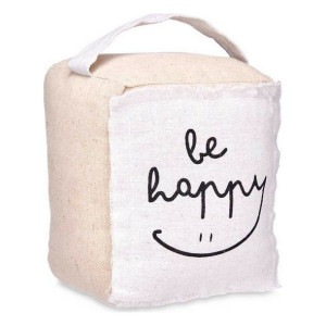 Klips do drzwi Be Happy Beżowy Sześcian Materiał (16 x 19 x 14,5 cm)