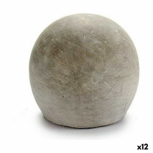 Figurka Dekoracyjna Szary Cement Lopta (13,5 x 12,5 x 13,5 cm) (12 Sztuk)