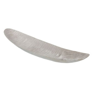 Dekoracja na Stół 63 x 16 x 10 cm Srebro Aluminium