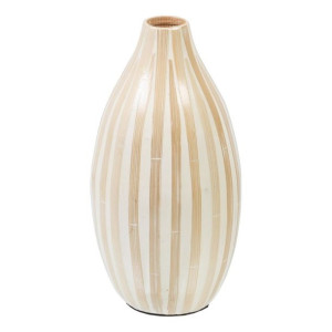 Wazon Beżowy Bambus 15 x 15 x 30 cm