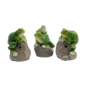 Figurka Dekoracyjna Decoris z dźwiękiem Żaba (8 x 7,4 x 11,5 cm)