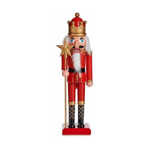 Figurka Dekoracyjna Czerwony Cascanueces Plastikowy (7,5 x 28,5 x 7,5 cm)