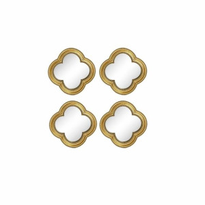 Lustro ścienne DKD Home Decor 19,5 x 2,2 x 19,5 cm Szkło Złoty Żywica