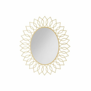 Lustro ścienne DKD Home Decor Lustro Złoty Metal (75 x 2 x 83 cm)