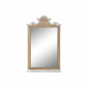 Lustro ścienne DKD Home Decor Biały Jodła (60 x 4 x 100 cm)