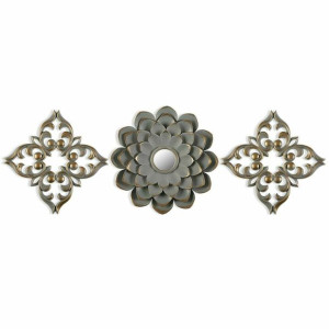 Lustro ścienne Versa Lustro Plastikowy (35 x 35 cm) (3 Części)