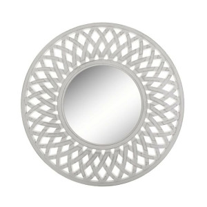 Lustro ścienne Versa Okrągły Lustro Drewno MDF