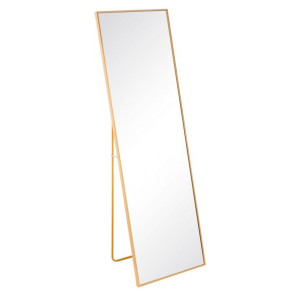 Lustro 50 x 2,5 x 160 cm Szkło Złoty Aluminium