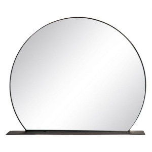 Lustro ścienne 60 x 12 x 50 cm Czarny Metal
