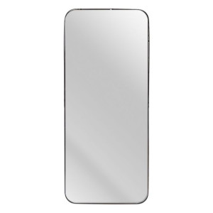 Lustro ścienne 35 x 15 x 81 cm Czarny Metal