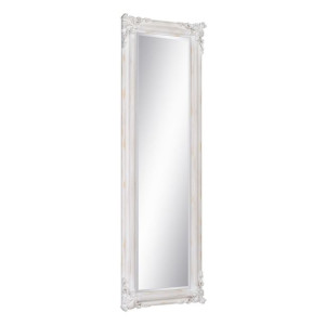 Lustro 56 x 4 x 172 cm Szkło Drewno Biały