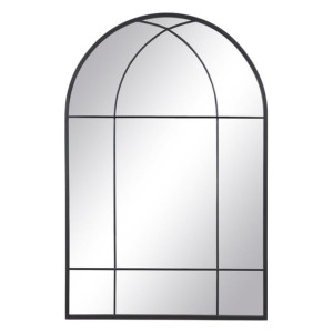 Lustro ścienne 80 x 2,5 x 120 cm Czarny Metal Okno
