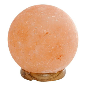 Oświetlenie DKD Home Decor Pomarańczowy 15 x 15 x 15 cm Drewno akacjowe Sól