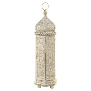 Lampa Stojąca DKD Home Decor Metal Biały (15 x 18 x 56 cm)