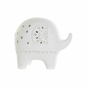 Lampa stołowa DKD Home Decor 22 x 12 x 19 cm Porcelana Biały