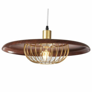 Lampa Sufitowa DKD Home Decor Brązowy Metal Złoty (45 x 45 x 18 cm)