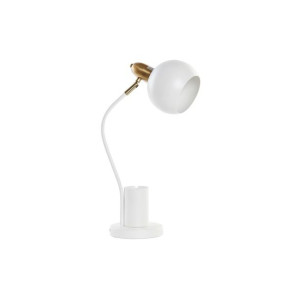 Lampa stołowa DKD Home Decor Złoty Biały 220 V 50 W (27 x 15 x 50 cm)