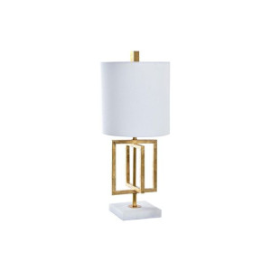 Lampa stołowa DKD Home Decor Złoty Metal Biały 220 V 50 W 25 x 25 x 60 cm
