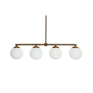 Lampa Sufitowa DKD Home Decor Złoty Biały 220 V (70 x 19 x 15 cm)