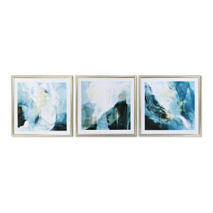 Obraz DKD Home Decor Abstrakcyjny Nowoczesny 70 x 4 x 70 cm (3 Części)