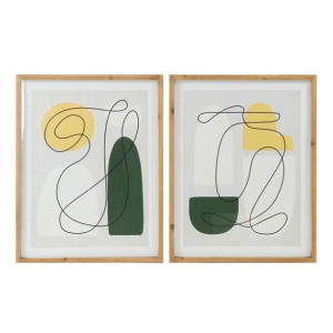 Obraz DKD Home Decor 55 x 2 x 70 cm Abstrakcyjny Skandynawski (2 Sztuk)