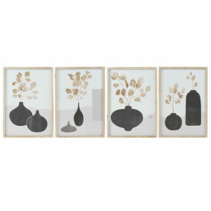 Obraz DKD Home Decor Wazon 50 x 2 x 70 cm Skandynawski (4 Części)