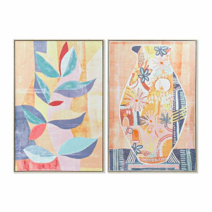 Obraz DKD Home Decor 83 x 4,5 x 123 cm Wazon Skandynawski (2 Sztuk)