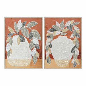 Obraz DKD Home Decor 52 x 2,7 x 72 cm Wazon Tradycyjny (2 Sztuk)