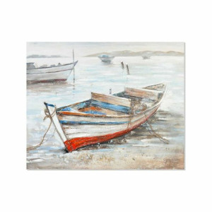 Obraz DKD Home Decor Barco Śródziemnomorski (150 x 3,5 x 120 cm)