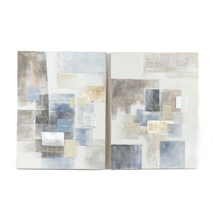 Obraz DKD Home Decor 90 x 3,5 x 120 cm Abstrakcyjny Nowoczesny (2 Sztuk)