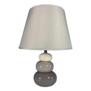Lampa stołowa Versa Szary Ceramika Materiałowy (22,5 x 32 x 8,5 cm)