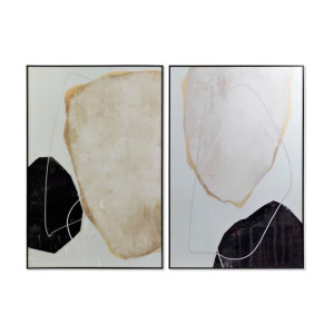Obraz DKD Home Decor Abstrakcyjny 80 x 4 x 120 cm Nowoczesny (2 Sztuk)