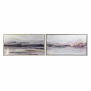 Obraz DKD Home Decor 124 x 4,5 x 64 cm Góra Nowoczesny (2 Sztuk)